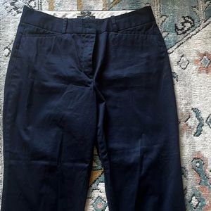 Women’s Talbots Navy Blue Size 8 Business Casual Pants // The Perfect Crop Curvy